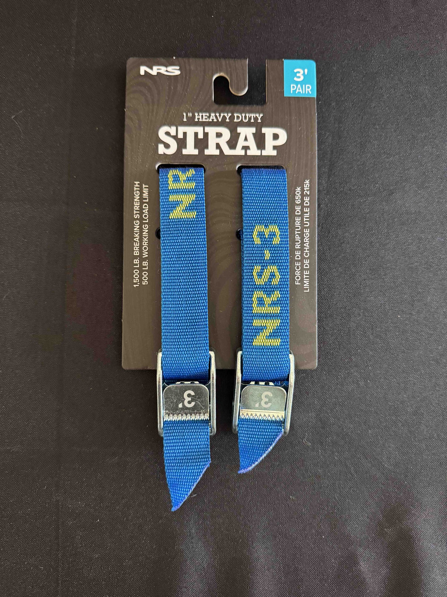NRS 1" HD Tie-Down Straps - 3' - Pair
