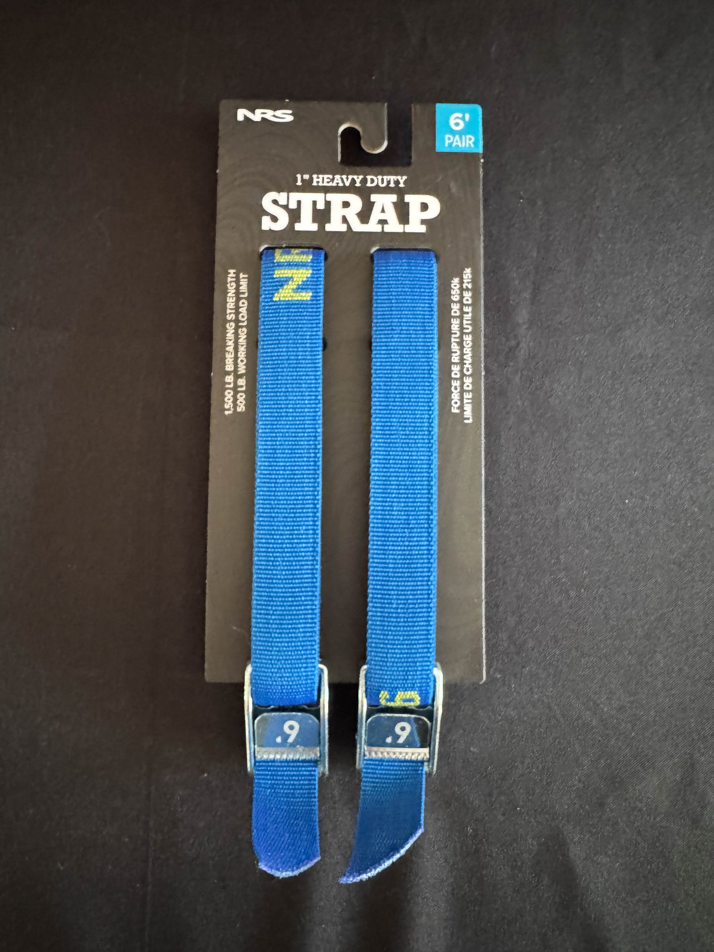 NRS 1" HD Tie-Down Straps - 6' - Pair