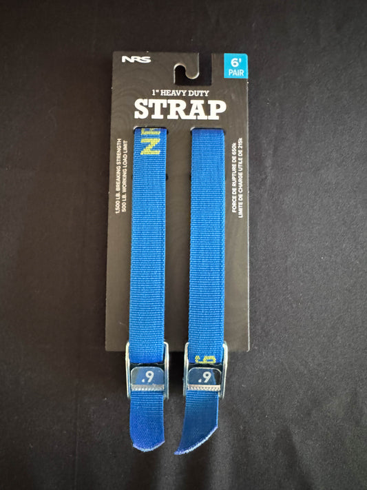 NRS 1" HD Tie-Down Straps - 6' - Pair