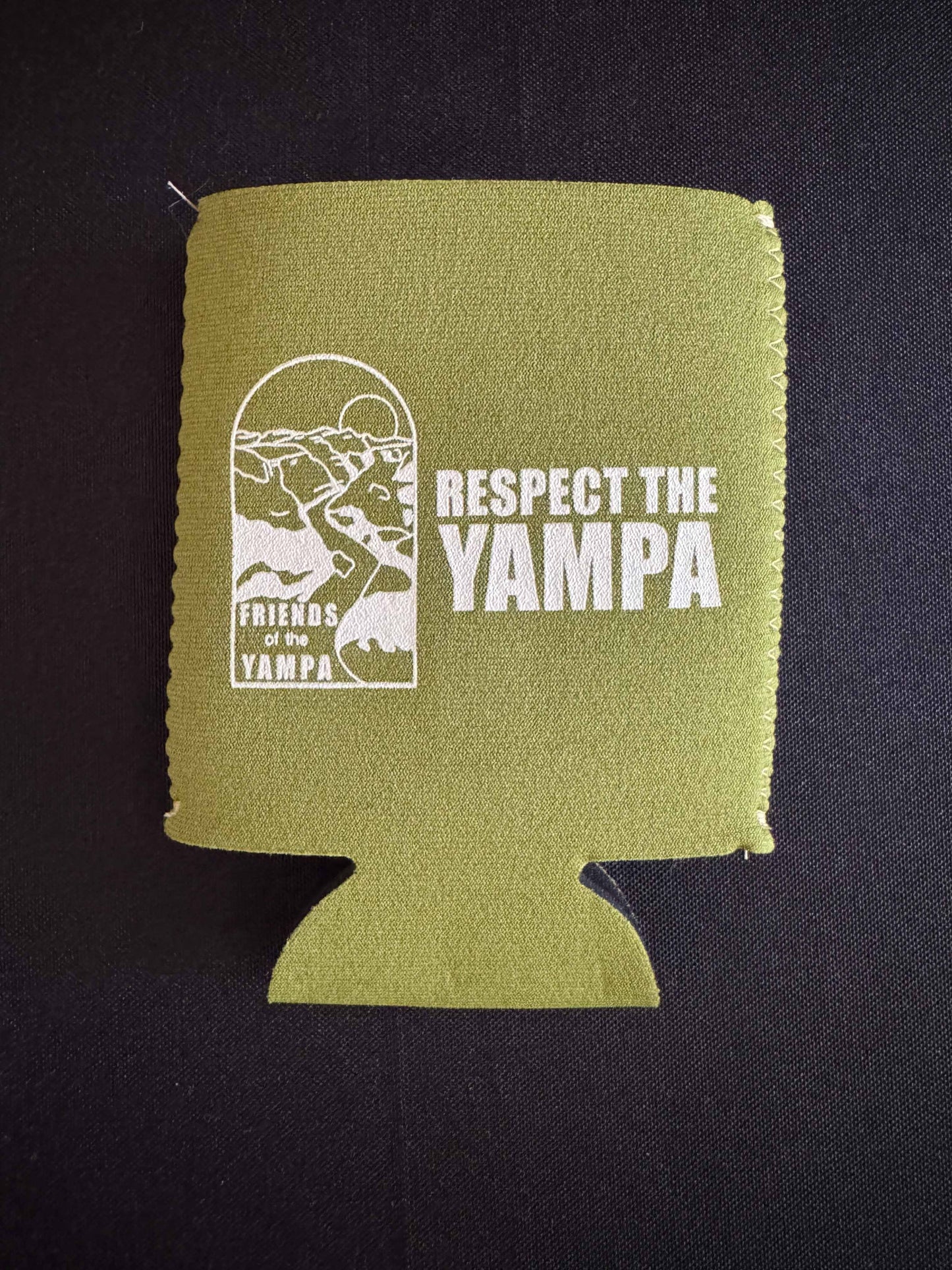 Respect the Yampa Magnetic Coozie - Olive