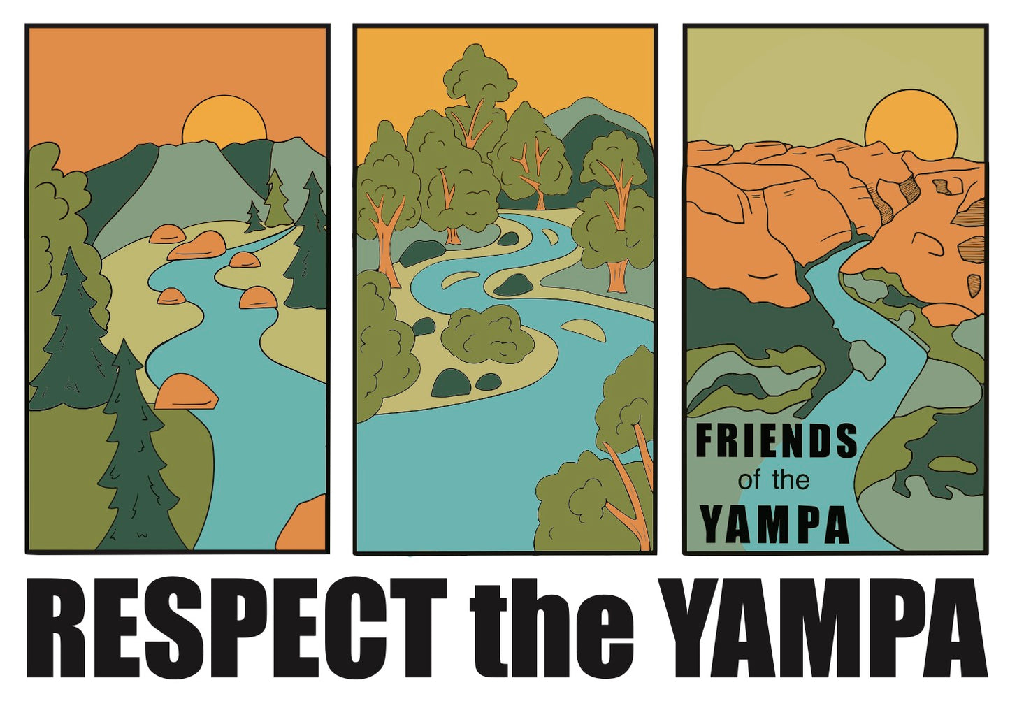Sticker Small Respect the Yampa